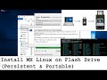 Install mx linux on flash drive persistent  portable from windows