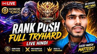 Honor of Kings Live Hindi 🔥 Rank Push Full Tryhard