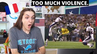 French Girl Reacts to BIGGEST NFL HITS (HERE COMES THE BOOM)  Discovering American Football