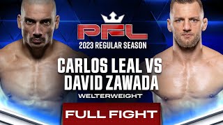 Carlos Leal vs David Zawada | PFL 3, 2023