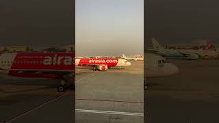 AirAsia Airbus A320neo arriving in Bangkok Don Mueang