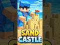 🏰 WORLD’S SMALLEST SAND CASTLE BUILD IN MINECRAFT! #shorts #minecraft