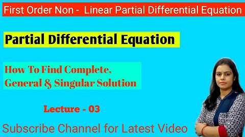 #pde #First_Order_Non_Linear_Partial_Differential_Equation #New_Era_Maths_Classes B.A./B.Sc 2nd Year