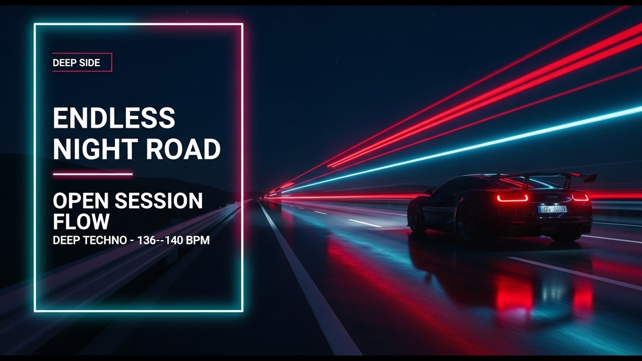 ⛓️ 136-140 BPM Deep Techno | Minimal Traffic Night Session (Long Distance)