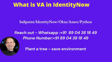 What is VA in SailPoint Identity Security Cloud?