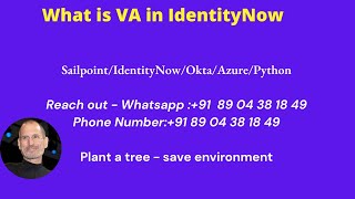 What is VA in SailPoint Identity Security Cloud?
