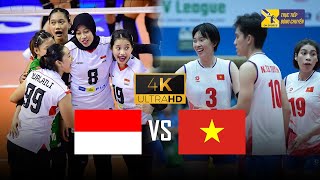 Full 4K | INDONESIA vs VIETNAM | Thanh Thúy - Như Quỳnh liên tục bắn phá