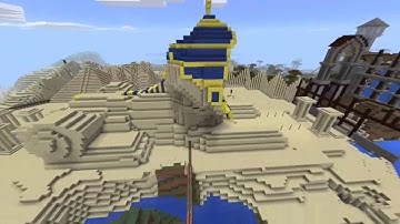 Minecraft Sphinx Flyover