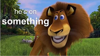 alex the lion being on crack for 3 minutes straight