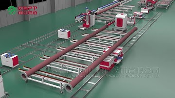 Automatic pipe pre-fabrication workshop