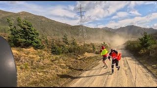 Driving up Jollies Pass during Red Warning storm