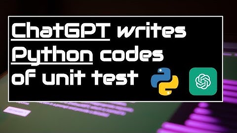OpenAI ChatGPT writes Python unit test #chatgpt  #openai  #python