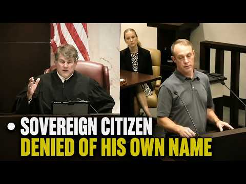 Sovereign Citizen REFUSES to Give His Name — Judge Immediately Shuts Him Down!