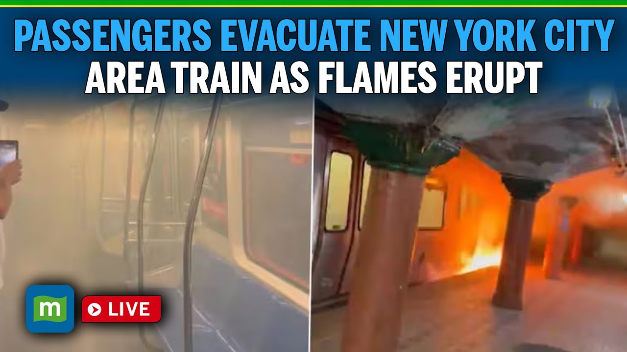 Passengers evacuate New York City area train as flames erupt | N18G ...