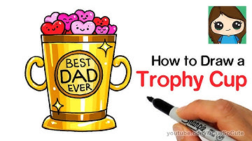 How to Draw a Trophy Cup Easy | Father