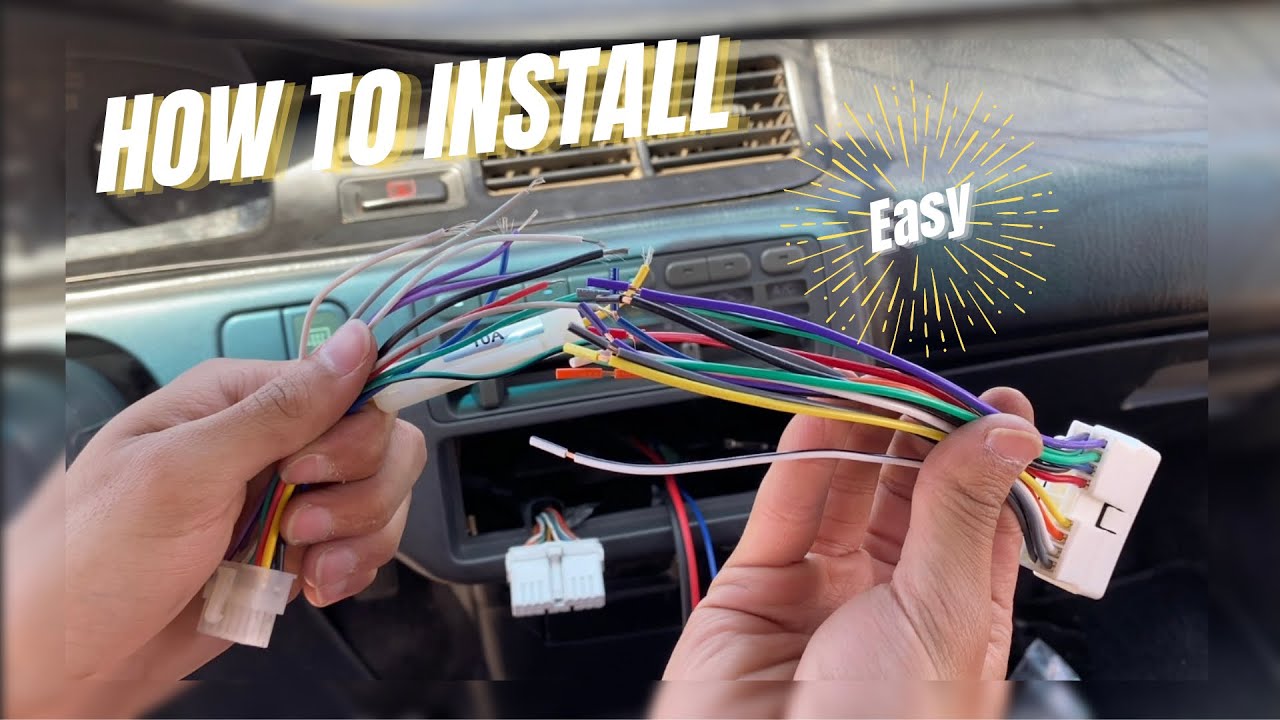 Car stereo wiring harness |How to install car radio| - YouTube