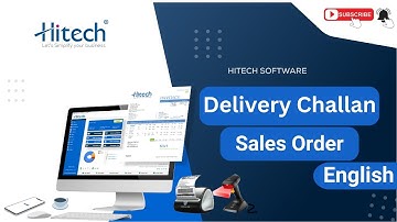 Delivery Note  | How To Create Sale Order under GST in Hitech BillSoft  | 6262-9898-04 [English]