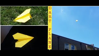 Simple steps for making a Dart Paper Plane that flies far - Origami