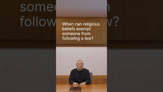 When can religious beliefs exempt someone from following a law?