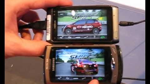 Need for Speed Shift on a Nokia N8 and Samsung Wave