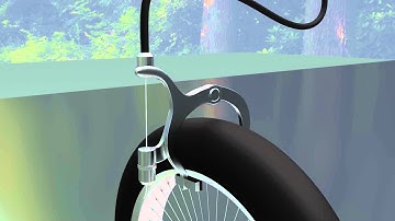 Blender animation: showing how the break pads on a bike work