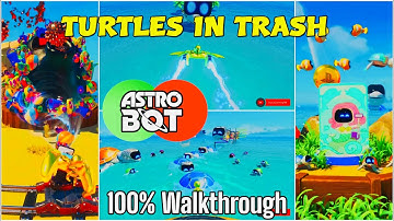 ASTRO BOT - FEATHER CLUSTER | TURTLES IN TRASH 100% WALKTHROUGH PART 8 | PS5 GAMES
