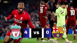 Liverpool Vs Barcelona | 4 - 0 | Extended Goals And Highlights | U C L 2019