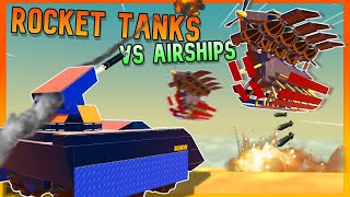 We Had A 2v2 'AIRSHIP BOMBER' Chase VS ROCKET TANKS! | Trailmakers Multiplayer