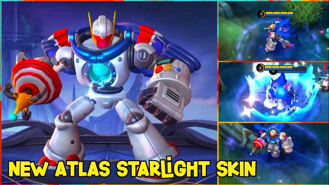 NEW SEPTEMBER ATLAS " SPACE MECH" STARLIGHT GAMEPLAY ||  MLBB NEW SKIN 2022