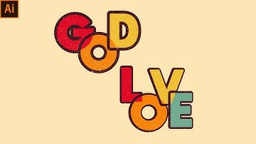 How To Create An Overlapping Typography Effect in Illustrator CC || Overlapping Typography.