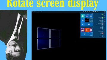 Laptop and Desktop Screen Rotation Windows (Rotate Monitor 90 Degrees)