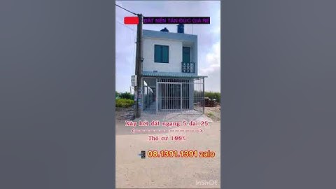 BÁN NHÀ TRỌ XÂY MỚI 100% TỌA LẠC TẠI KDC TÂN ĐỨC ( ĐỨC HÒA - LONG AN )LH: 08.1391.1391