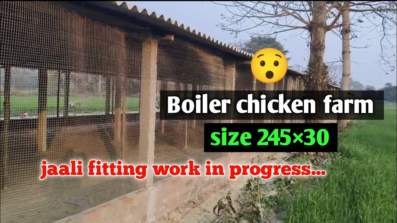 Jaali Fitting Ventilation Work in Progress | Boiler Poultry Farm