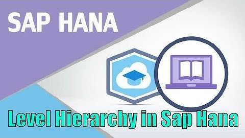 How to Create Level Hierarchy in Sap Hana