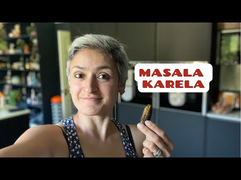 MASALA KARELA  My mums delicious spice stuffed Karela  Food with Chetna