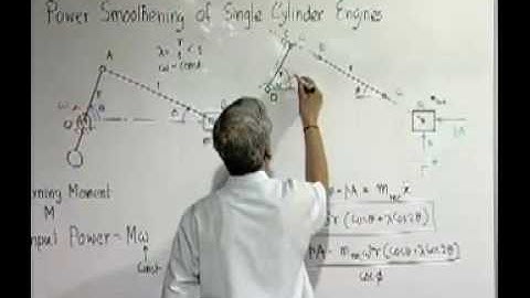 Module 6 - Lecture 1 - Turning Moment Diagram