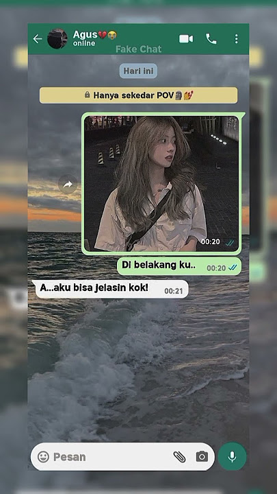 pov : kau putuskan tuk mendua 💔💅🏻 || by : @itsmeAlexa_000  || #pov #fakechat #trend #whatsmock