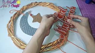 How To Make EID MUBARAK Wall Hanging / DIY Eid Decoration
