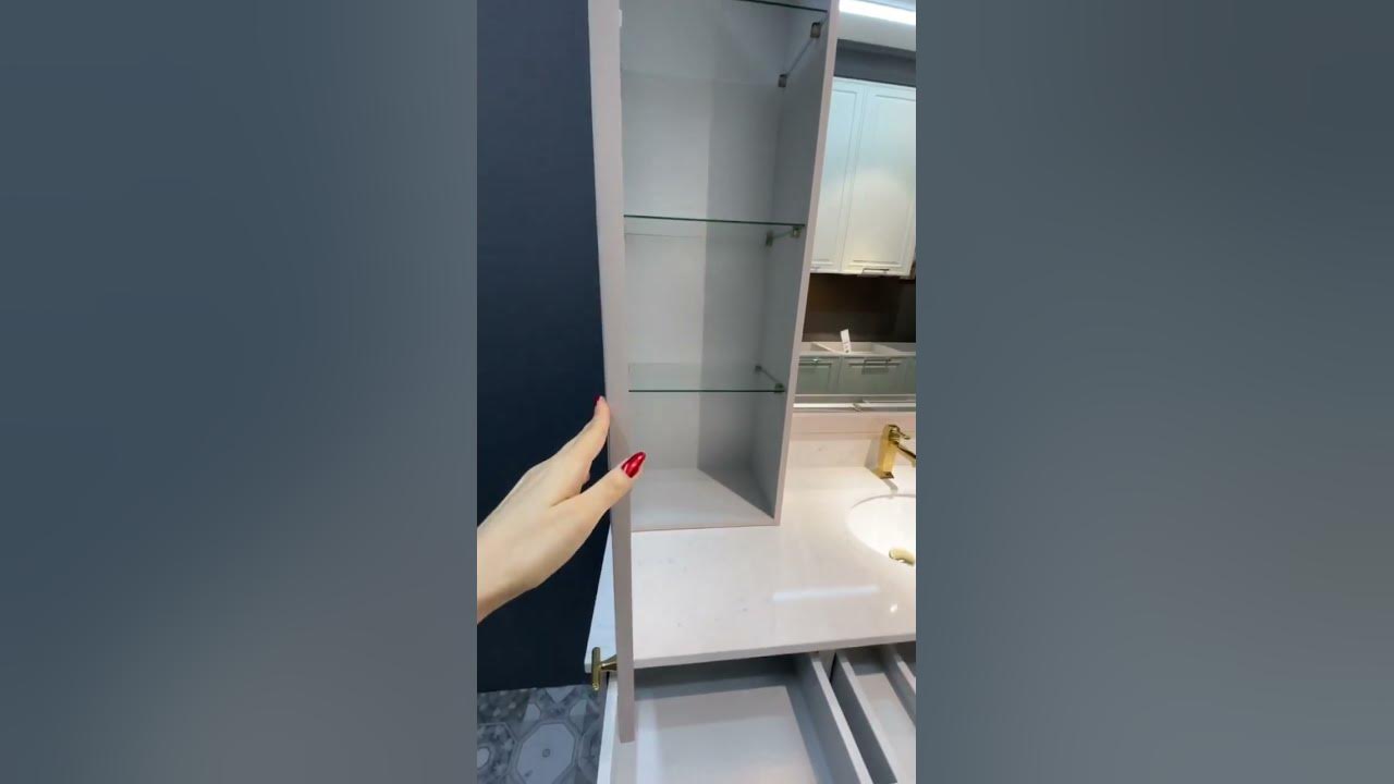 Мебельный гарнитур в ванную комнату #ваннаякомнатадизайн #ванная # ...