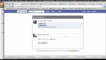 How to turn in assignments in Edmodo