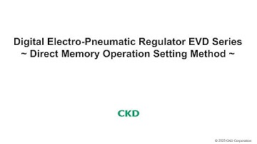 EVD Series Easy Manual~Direct memory operation setting~