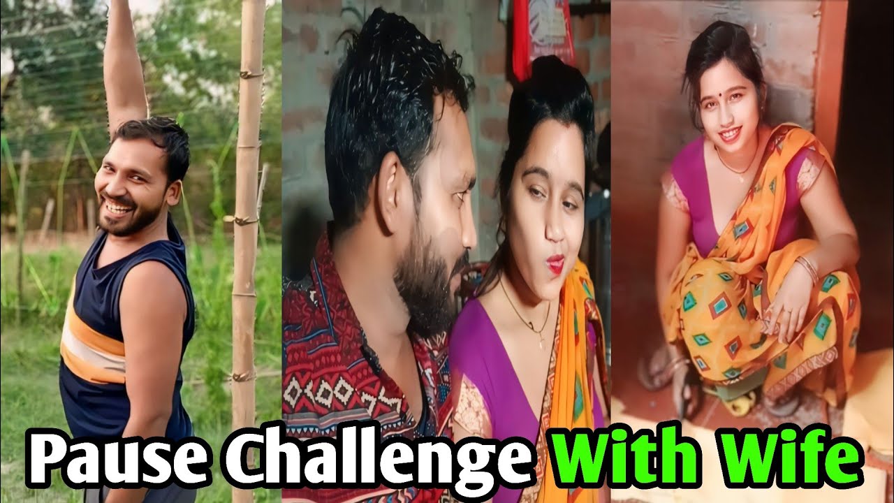 Pause Challenge With WIfe🤣 ll 24 hours challenge  