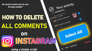 Delete all your comments from Instagram with this one simple TRICK. | Bye one by one clicking