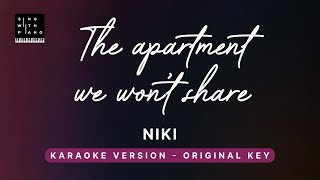 Video thumbnail of "The apartment we won't share - NIKI (Original Key Karaoke) - Piano Instrumental Cover with Lyrics"