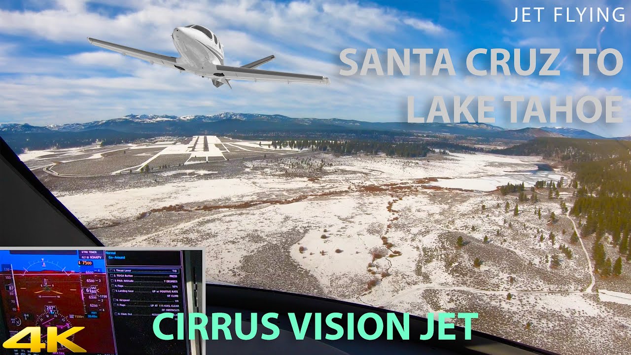 S5E8 Single Pilot Jet Flight to Lake Tahoe YouTube