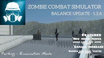 Zombie Combat Simulator: BALANCE UPDATE - 1.3.4(Gameplay). Parking-Evacuation Mode