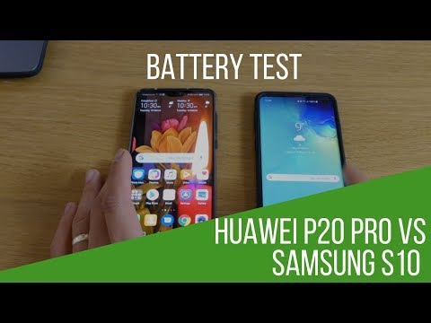 Samsung Galaxy S10 vs Huawei P20 pro battery test