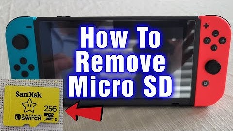 How To Remove A Micro SD Card From A Nintendo Switch