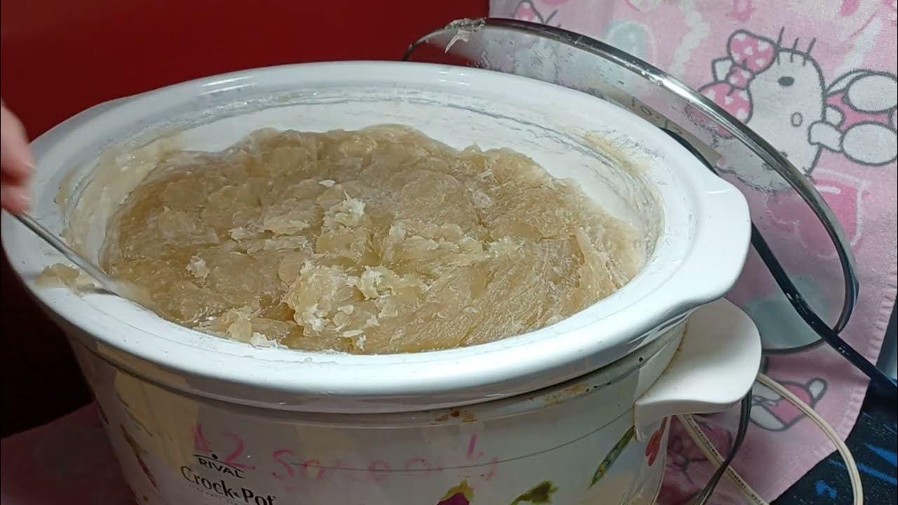 Hot process lye soap free recipe start to finish YouTube