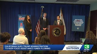 California among states suing Trump administration over SNAP funding cuts during government shutdown